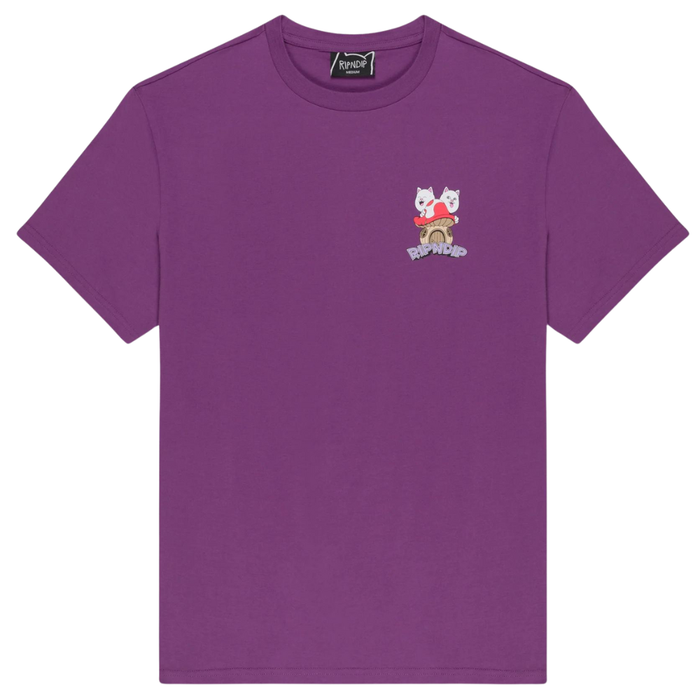 Rip N Dip - Shroom House  - Plum - T-Shirt