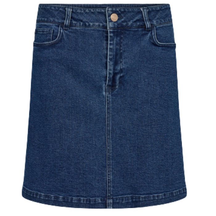 Nümph - Nululu Denim Skirt - Medium Blue Denim - Rock Kurz