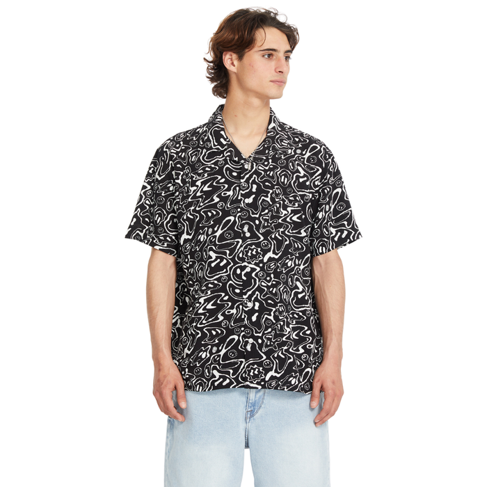 Volcom - FA F Rygalski SS - Black - Kurzarmhemd