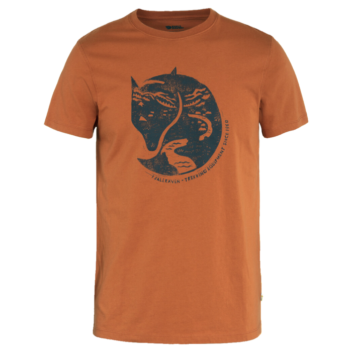 FjällRäven - Arctic Fox T-shirt M - Terracotta Brown - Outdoor-Shirt  Kurzarm