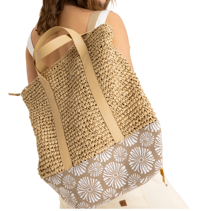 Roxy - Beach Lover - Portobella Tropical Tile - Strandtasche