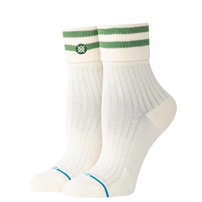 Stance - Roll Cuff Quarter - Green - Socken
