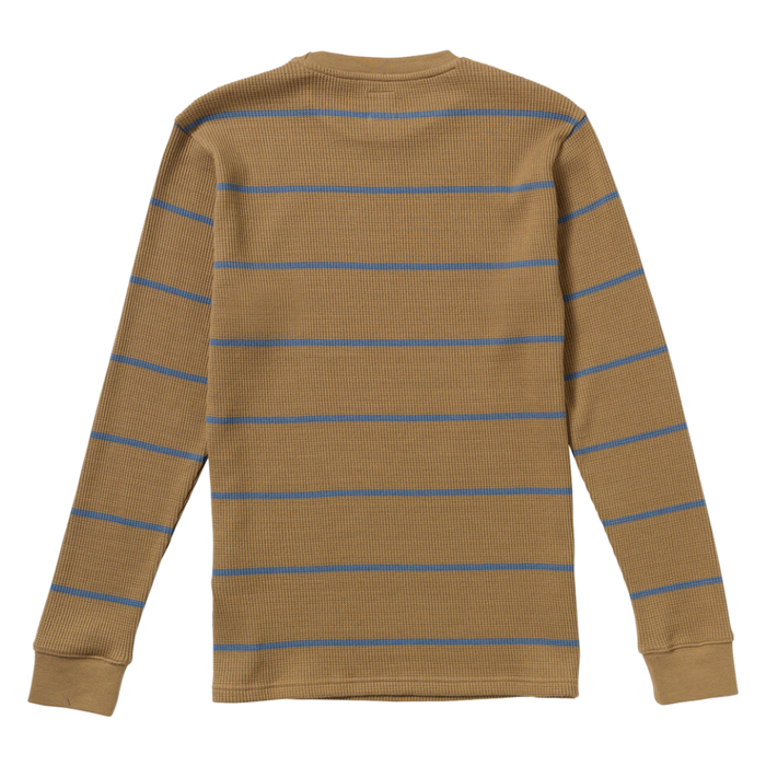 RVCA - Day Shift Thermal Stripe LS - Coyote - Crew Sweater