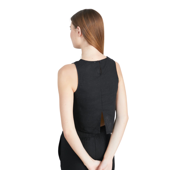 24Colours - Top - Black - Crop Top