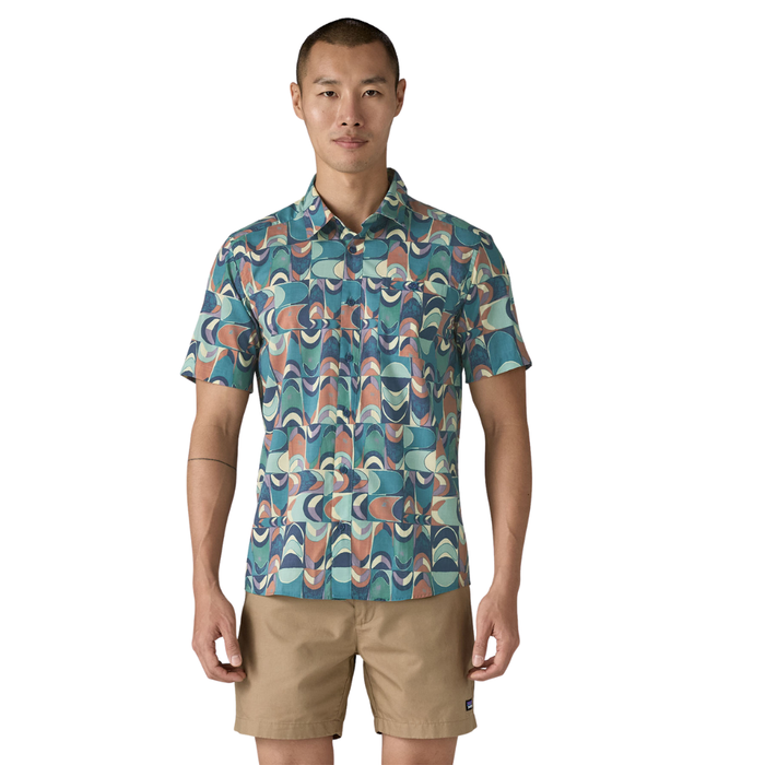 Patagonia - Ms Go To Shirt - Swallowtail Geo: Still Blue - Kurzarmhemd