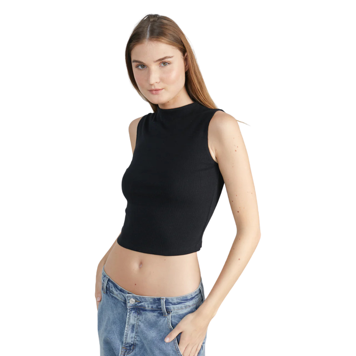 24Colours - Top - Black - Crop Top