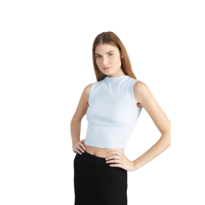 24Colours - Top - Light Blue - Crop Top