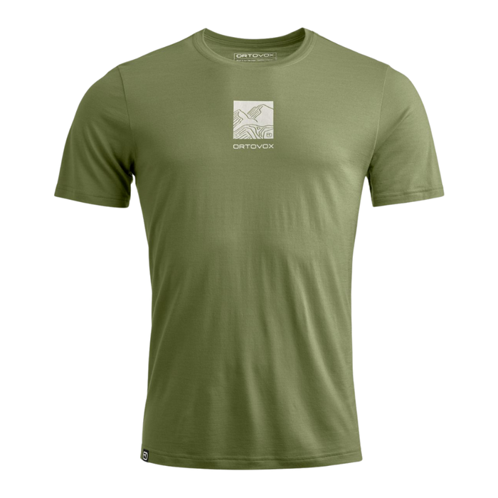 Ortovox - 120 Cool Tec Abstract Ts M - Wild Herbs - Outdoor-Shirt  Kurzarm