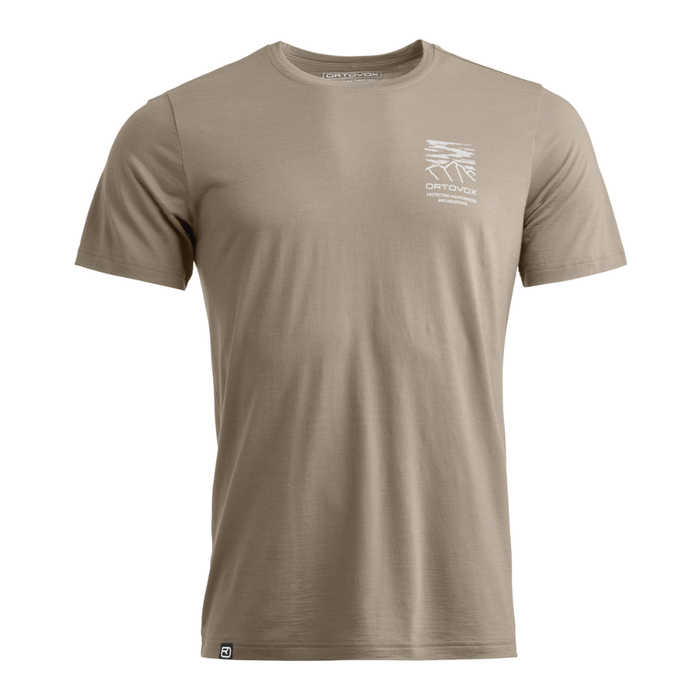 Ortovox - 150 Cool Mtn Mission Ts M - Grey Sand - Outdoor-Shirt  Kurzarm