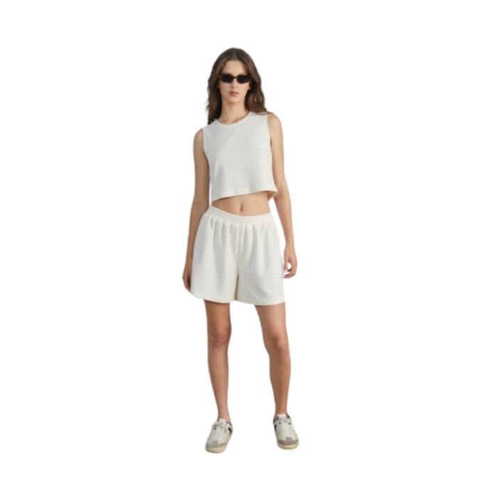 24Colours - Pullover - White - Crop Top