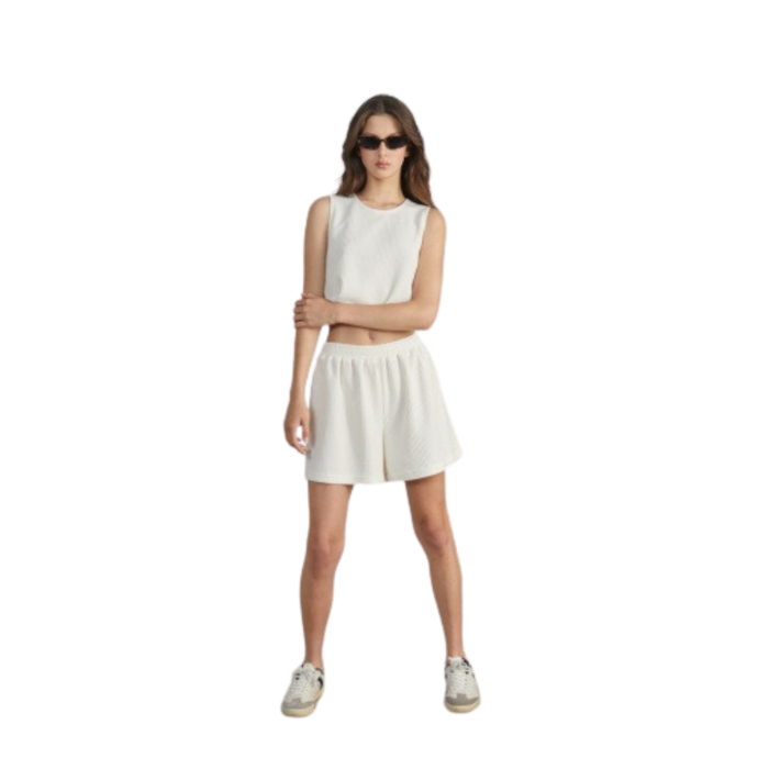 24Colours - Pullover - White - Crop Top