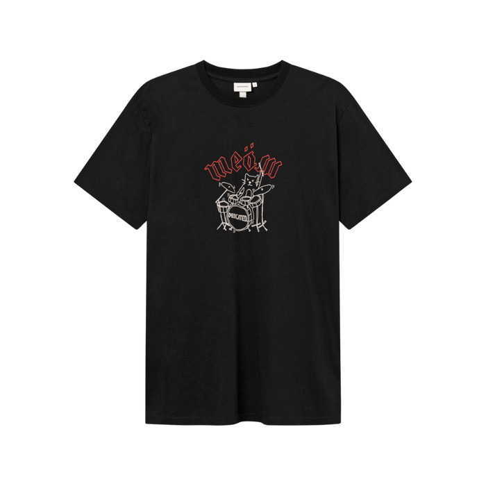 Dedicated - Stockholm Meow  - Black - T-Shirt