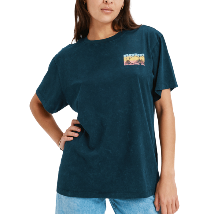 Roxy - Sunnyoversize Optic Wash - Anthracite - T-Shirt