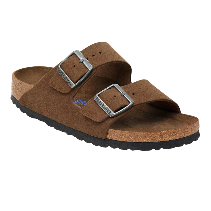 Birkenstock - Arizona Soft Footbed Suede Leather - Dark Tea Tonal FB - Sandale