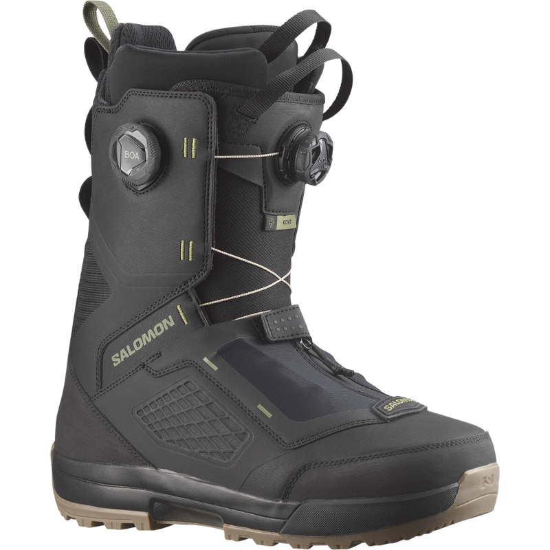 Salomon - Echo Dual Boa - Black/Black/Deep Lichen Green - Freeride-Boot