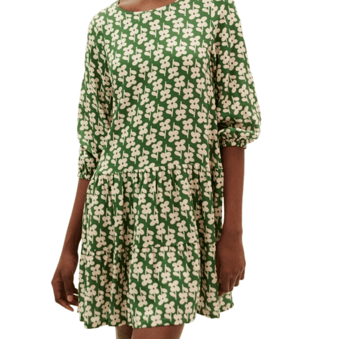DAISY LILY DRESS - Thinking Mu - Green - Kleid Kurz