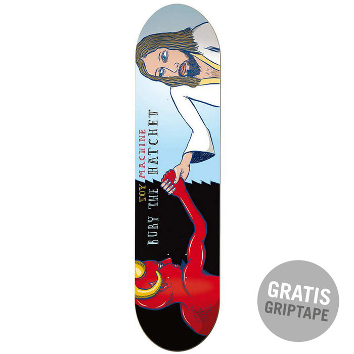 Toy Machine - Bury the Hatchet - lightblue-black - Skatedeck