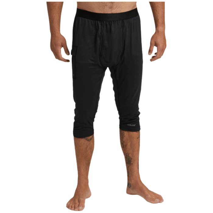 Midweight X Base Layer Three-Quarter Boot Pants - Burton - True Black - Funktions-Unterhose Kurz