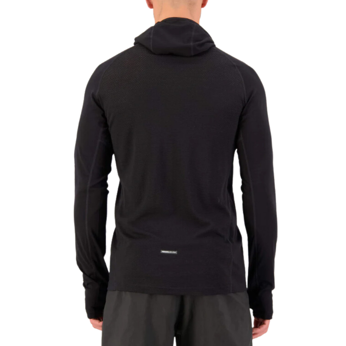 Temple Tech Hood - Mons Royale - BLACK - Techshirt Langarm