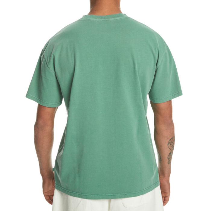 SS Blank Natural DYE Tee - Quiksilver - FROSTY SPRUCE