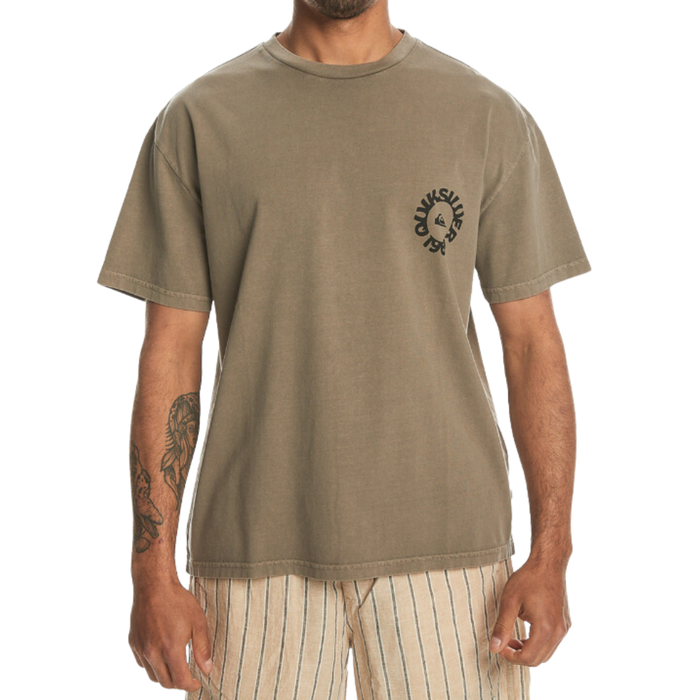 No Water Sucks SS - Quiksilver - TIMBER WOLF - T-Shirt