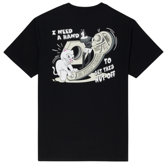 Nut Off Tee - Rip N Dip - BLACK - T-Shirt