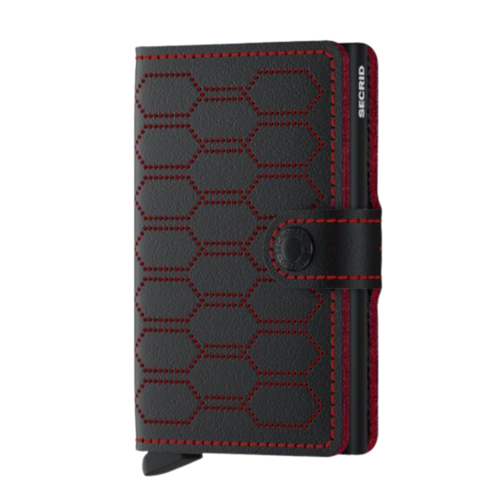 Secrid Miniwallet - Fuel Perforated - black red - Wallet