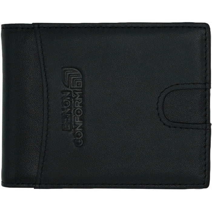 Benoclipless - benonconform - BLACK - Ledergeldtasche