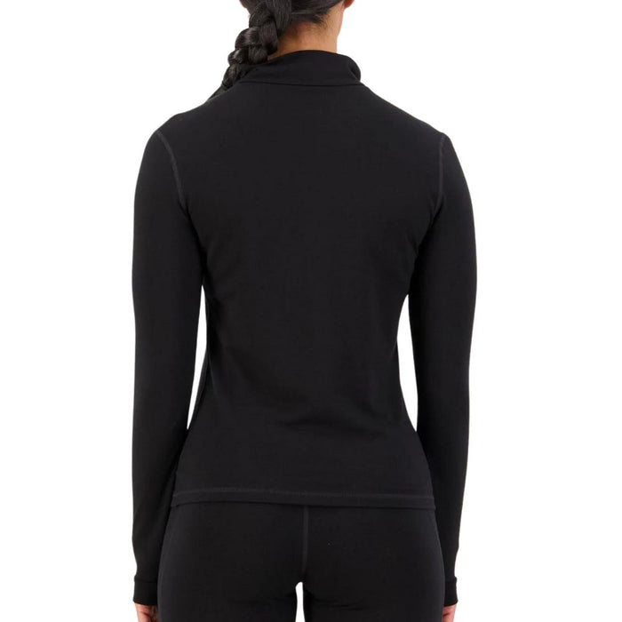 Cascade Merino Flex 200 1/4 Zip - Mons Royale - Black