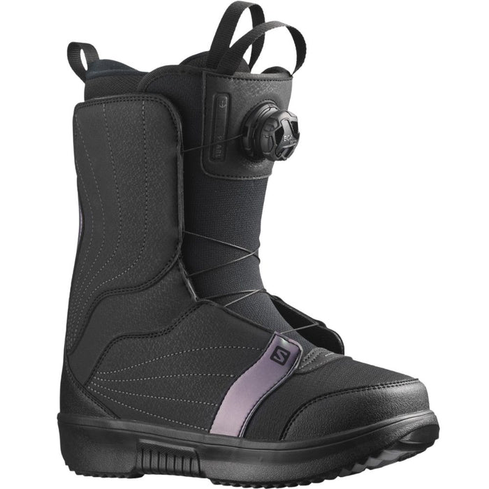 Pearl Boa - Salomon - Black/Black/Royal Lila
