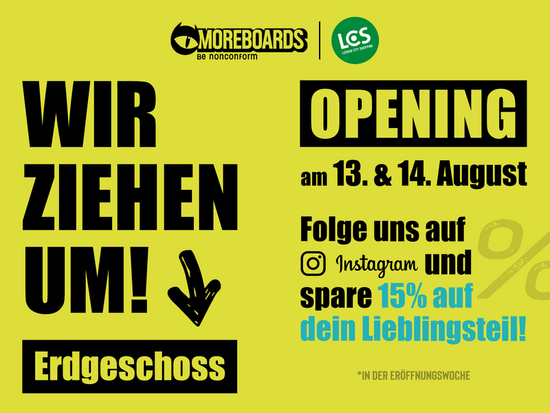 Moreboards Leoben | Wir ziehen um! 📦