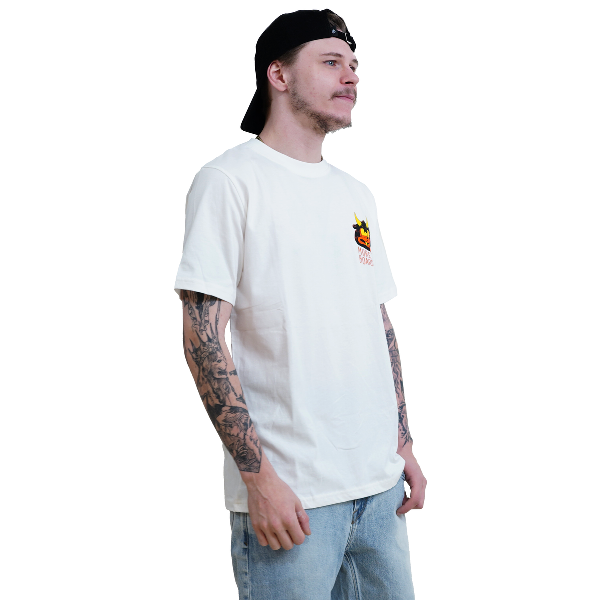 Hell Skater - Dudes x Moreboards - Off White - T-Shirt