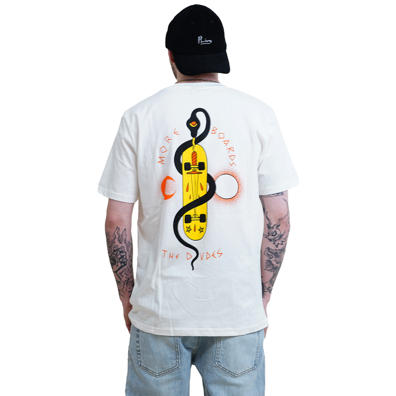 Hell Skater - Dudes x Moreboards - Off White - T-Shirt