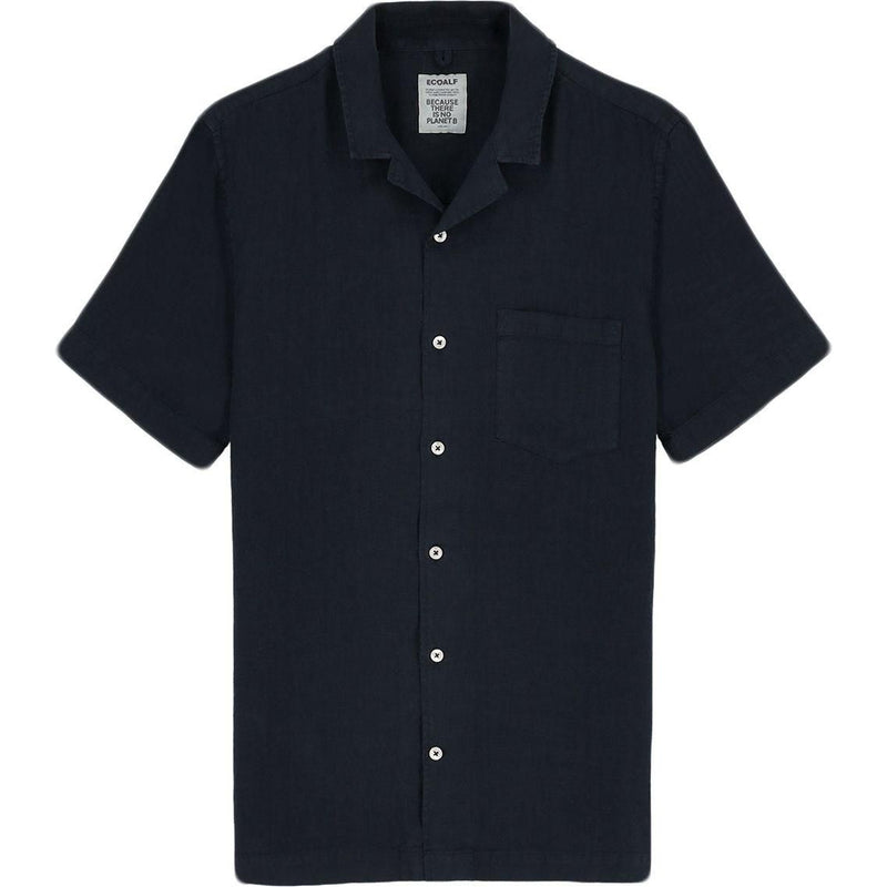Sutaralf Shirt - Ecoalf - 163 Midnight Navy - Kurzarmhemd