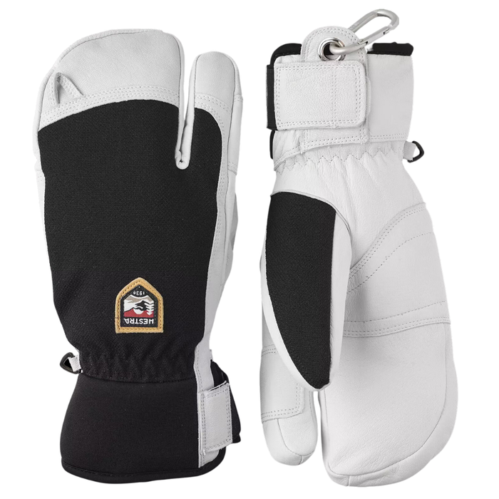 Hestra - Army Leather Heli Ski - mitt - Black - Fäustling