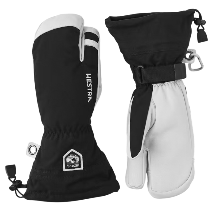 Hestra - Army Leather Heli Ski - 3 finger - Black - Trigger-Handschuh