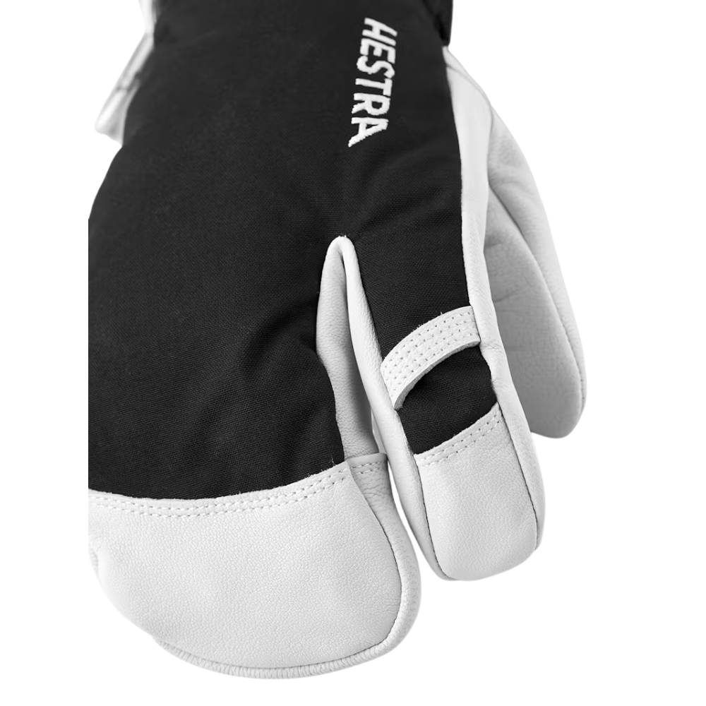 Hestra - Army Leather Heli Ski - 3 finger - Black - Trigger-Handschuh