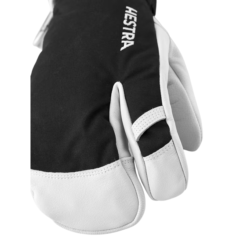 Hestra - Army Leather Heli Ski - 3 finger - Black - Trigger-Handschuh