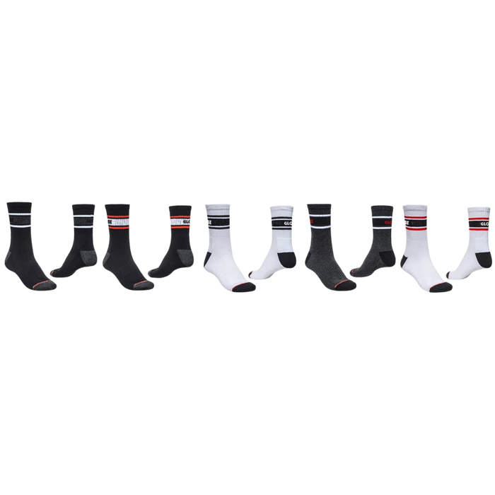 Globe - Triple Stripe Crew Sock 5 Pack - Assorted - Socken