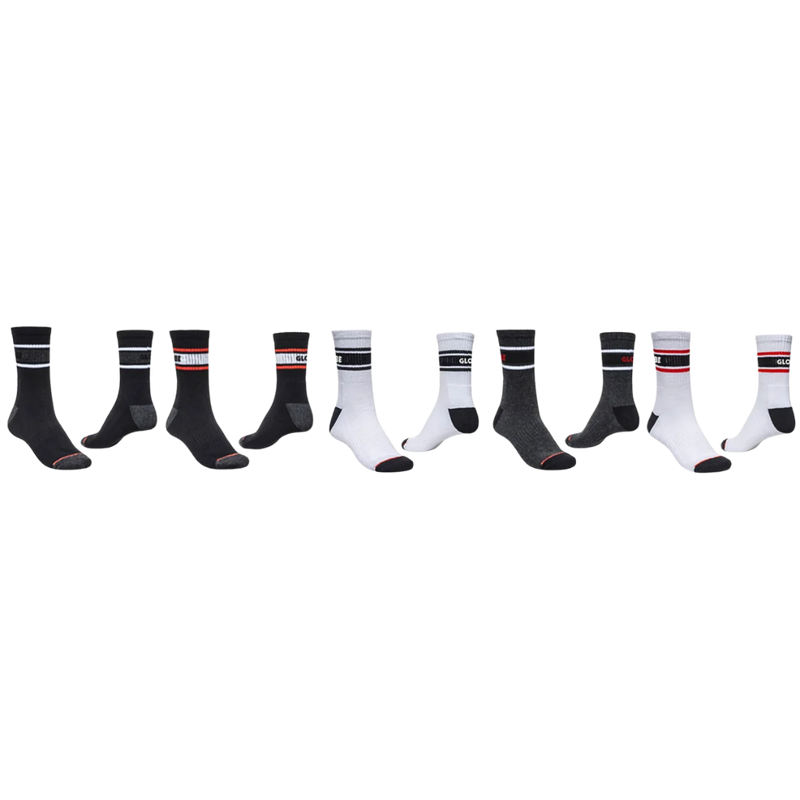Globe - Triple Stripe Crew Sock 5 Pack - Assorted - Socken