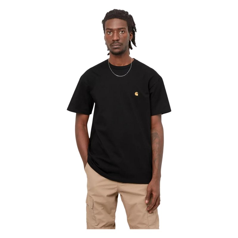Carhartt - S/S Chase T-Shirt - Black / Gold - T-Shirt