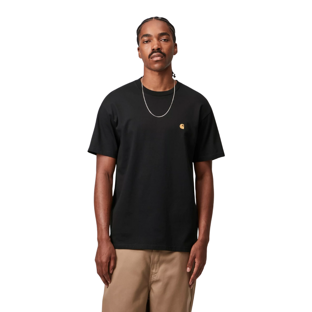 Carhartt - SS Chase T-Shirt - Black/Gold - T-Shirt