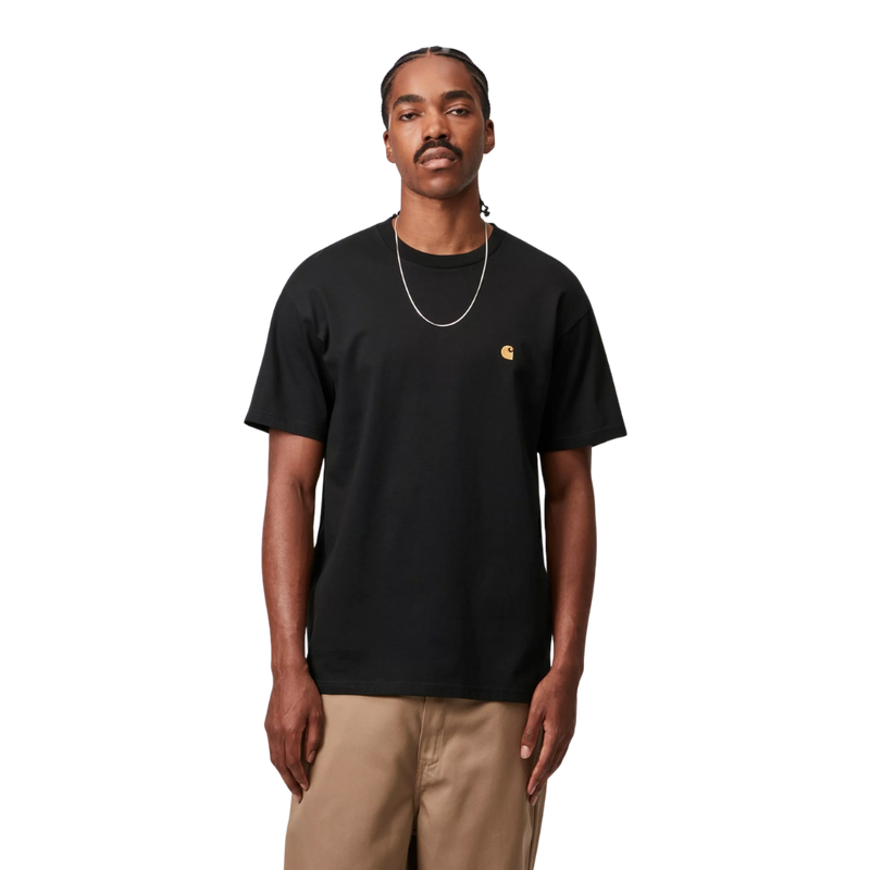 Carhartt - SS Chase T-Shirt - Black/Gold - T-Shirt