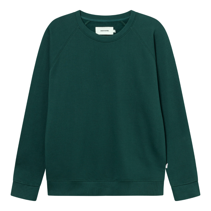 Dedicated - Malmoe Base  - Dark Green Pine Grove - Crew Sweater