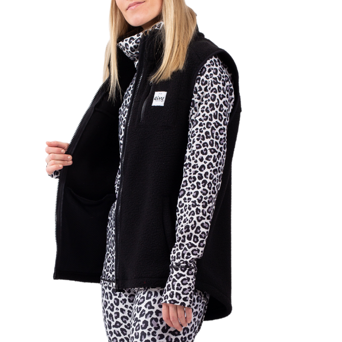Eivy - Lumberjackie Sherpa Vest - Black - Fleece Weste