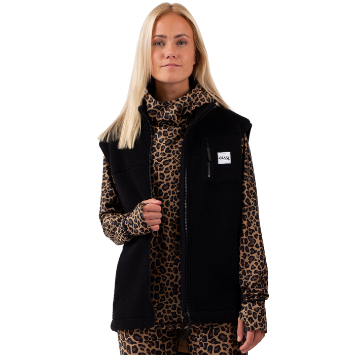 Eivy - Lumberjackie Sherpa Vest - Black - Fleece Weste