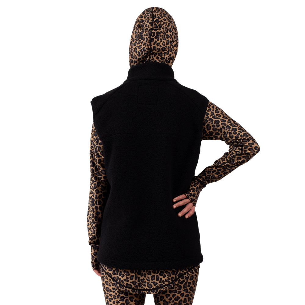 Eivy - Lumberjackie Sherpa Vest - Black - Fleece Weste