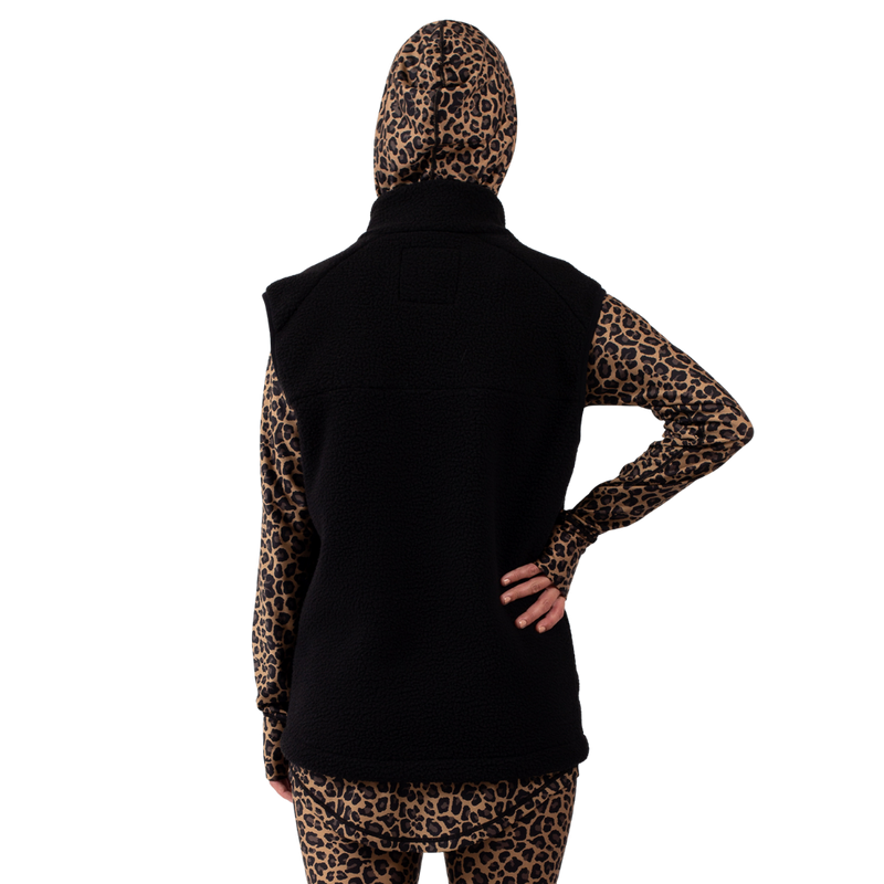 Eivy - Lumberjackie Sherpa Vest - Black - Fleece Weste