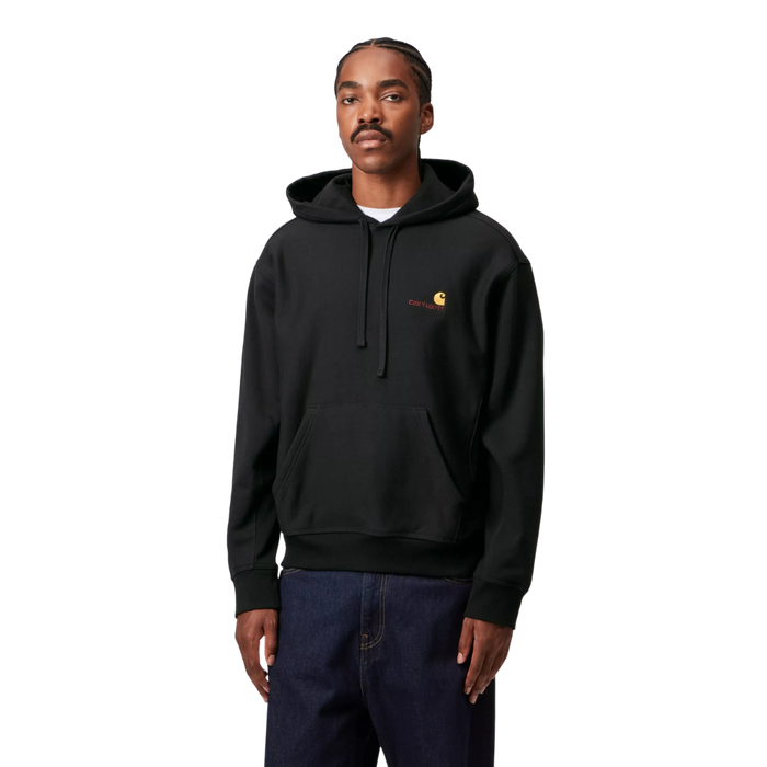 Carhartt - Hooded American Script Sweat - Black - Hoodie