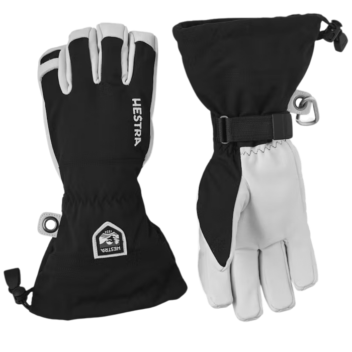 Hestra - Army Leather Heli Ski - 5 finger - Black - Handschuh